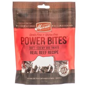 Merrick Power Bites Soft & Chewy Dog Treats  Real Texas Beef Recipe