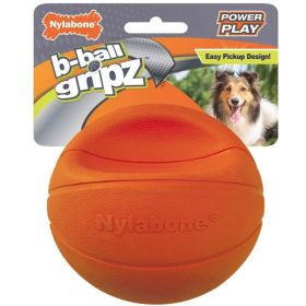 Nylabone Power Play B Ball Grips Basketball Medium 4.5" Dog Toy