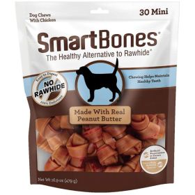 SmartBones Mini Chicken and Peanut Butter Bones Rawhide Free Dog Chew