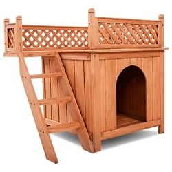 Outdoor Weather Resistant Wooden Puppy Pet Dog House