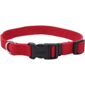 Coastal Pet New Earth Soy Adjustable Dog Collar Cranberry (Option: 1218"L x 3/4"W)