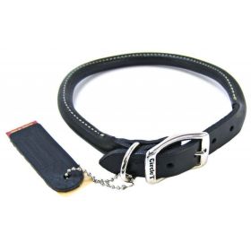 Circle T Pet Leather Round Collar  Black (Option: 16" Neck)