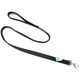 Coastal Pet Double Nylon Lead  Black (Option: 48" Long x 1" Wide)