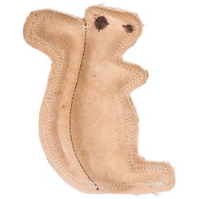 Spot Dura (Option: Fused Leather Squirrel Dog Toy  6.5" Long x 8" High)