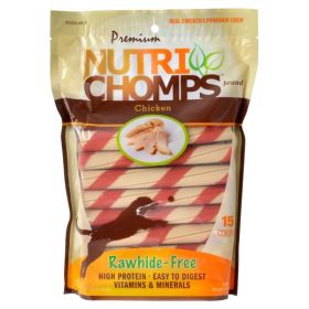 Premium Nutri Chomps Chicken Wrapped Twists (Option: 15 Count)