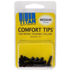 Titan Comfort Tips for Prong Training Collars (Option: Medium (3.0 mm) 20 Count)