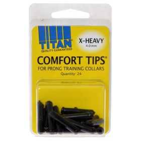 Titan Comfort Tips for Prong Training Collars (Option: XHeavy (4.0 mm) 24 Count)